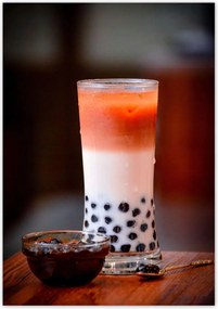 Poszterek 70x100 Bubble tea buborékok