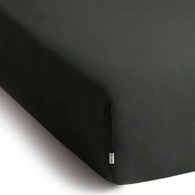 Sötétszürke gumis jersey lepedő 120x200 cm Amber – Restilo