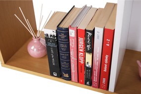 Könyvespolc, tűnyalábos fenyő/fehér, ERDEM NEW TYP 1