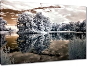 Festmények 120x80 Sziget a tavon