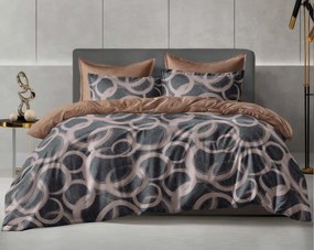 Mikroflanel ágyneműhuzat BRUSARI szürke-barna Ágyneműhuzat mérete: 70 x 80 cm | 140 x 200 cm
