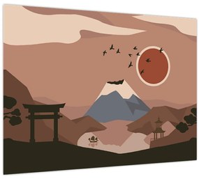 Üveg kép - Japán N⁰1 (70x50 cm)