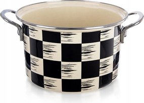 Zománcozott fazék 3 L Orion Sakktábla 20 cm Indukciós Mosogatógép