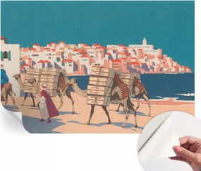 Prémium fali öntapadós fotótapéta Teve karaván 152x104 cm