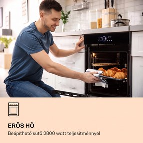 Klarstein Illuminosa Smart, beépített sütő, 2800 W, 11 funkció, applikációval vezérelhető