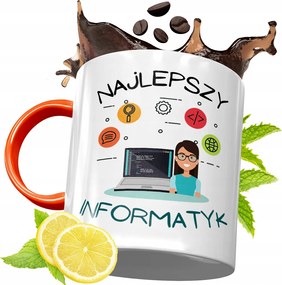 Narancssárga Bögre Informatikus Fejlesztőknek, fényképes nyomtatással