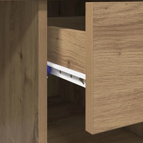 Íróasztal tárolóval Mesteri tölgy 90x49.5x75 cm Szerelt fa