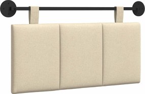 vidaXL Fali Fejtámla Falra szerelhető Krém 100 x 55 x 5 cm szövet