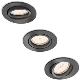 Philips Philips 50393/99/PN - Készlet 3x beépíthető lámpa MYLIVING DONEGAL 1xGU10/5,5W/230V P1938