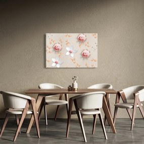 Kép - rózsa virágok (90x60 cm)