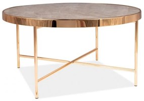 Fortuna B dohányzóasztal 82 cm Márvány - Arany