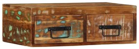 tömör újrahasznosított falra szerelhető TV-szekrény 60x30x19 cm