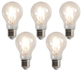 5 db E27 3 fokozatú dimmelhető LED izzó A60 5W 500lm 2700K szett