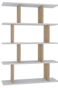 könyvespolc Harmon - Oak, White