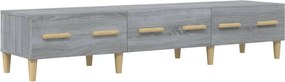 vidaXL szürke sonoma színű szerelt fa TV-szekrény 150 x 34,5 x 30 cm