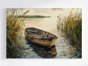 Poszter Tájkép Tó Víz Csónak 60x40