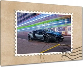 Vászonkép 60x40 Gyors autó száguld az éjszakában