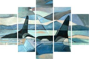 Kép - Orcas (150x105 cm)
