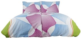 Pamut ágynemű UNILO kék-lila Ágyneműhuzat mérete: 70 x 90 cm | 140 x 200 cm