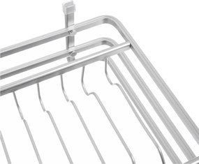 Fekete-fehér fém edényszárító 43x32 cm Deluxe – Orion