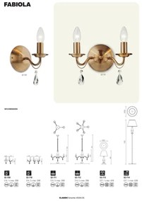Redo 02-713 - Asztali lámpa FABIOLA 1xE27/28W/230V