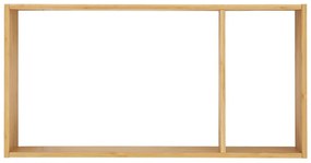 Natúr színű többszintes bambusz fali polc 70 cm Ember – House Nordic