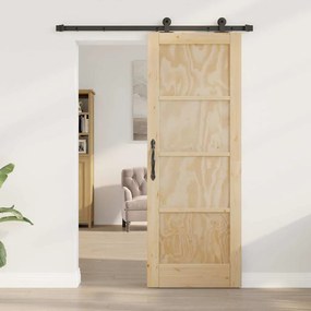 Csúszóajtó ORKDAL Természetes és fekete 73.5 x 198.5 cm