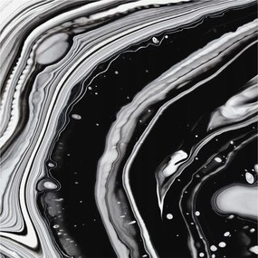 Fotótapéta Flizelin Fal a Hálószobába Monokróm hullámok 250x250