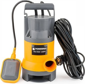 Búvárszivattyú úszóval szennyezett vízhez, 1600W PM-PDW-1600PT