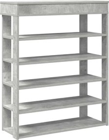 vidaXL beton tölgy szerelt fa cipőtartó 80x30x98 cm