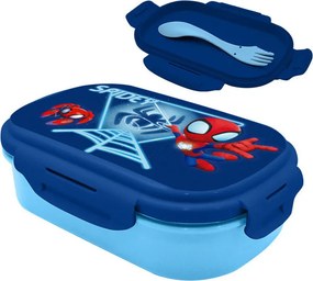 Pókember Blue Web szendvicsdoboz + evőeszköz szett