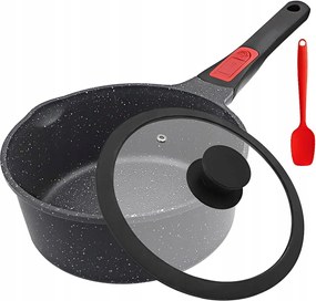 20 cm-es serpenyő fedővel, 2,5 l, tapadásmentes, levehető fogantyúval