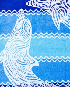 PANTELLERIA Strandtörölköző kék 165x90cm