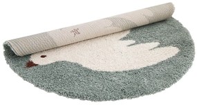 Világoszöld gyerek szőnyeg ø120 cm Bohemian Bird Aqua – Nattiot
