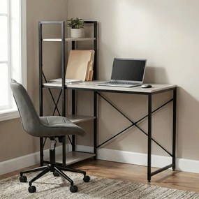 Íróasztal 100x48 cm, MDF, fehérített tölgy, GD-512 WT