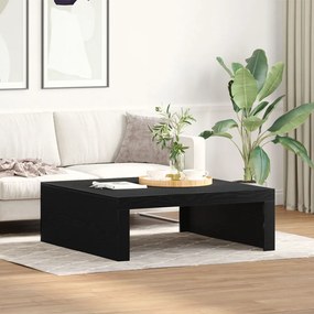 Fekete Tölgy Kávézóasztal - 100 x 100 x 35 cm, Minőségi Mérnöki Fából készült