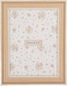 Keer S bézs fa képkeret 10x15 cm átmérőjű képhez