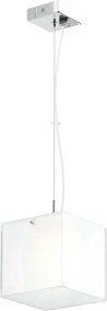 RENDL LUCIA 15x15 függőlámpa szaténüveg/króm 230V LED G9 5W
