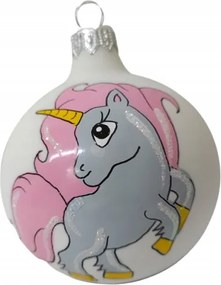 Üveg gömb dekoráció karácsonyi dekoráció Unikornis