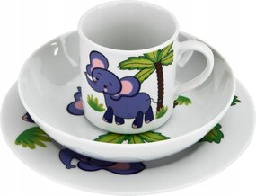 Gyerek edénykészlet Elefánt porcelán