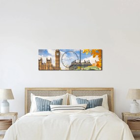 Kép - Big Ben, London (órával) (90x30 cm)