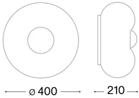 Ideal Lux - LED Mennyezeti lámpa ARIZONA 3xGX53/9W/230V átm. 40 cm fehér