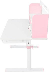 Növekvő íróasztal, rózsaszín/fehér, ADAN