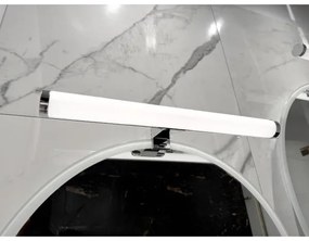 LED fürdőszobai tükörvilágítás, 10 W, 230 V, 45 cm, IP44, fényes króm