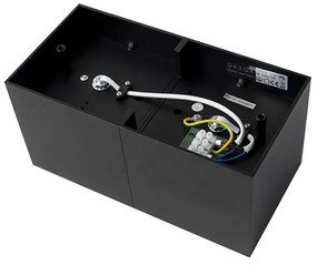 Design spotlámpa fekete téglalap alakú 2 lámpás - Box