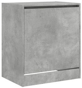betonszürke szerelt fa cipőszekrény 60 x 42 x 69 cm