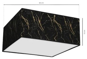 Mennyezeti lámpa SENSO 2xE27/60W/230V fekete