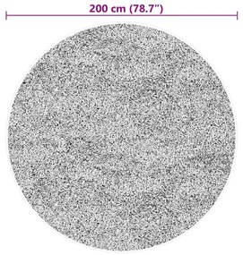 HUARTE szürke rövid szálú puha és mosható szőnyeg Ø 200 cm
