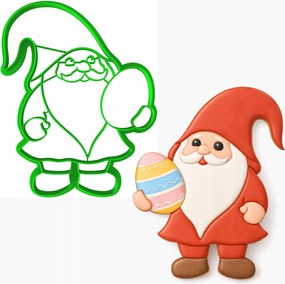 Húsvéti Forma Mézeskalács lyukasztó Húsvéti törpe manó 12cm