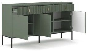 SUE komód zöld/fekete